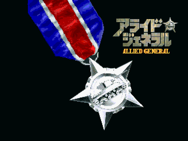 Allied General title screen for Playstation